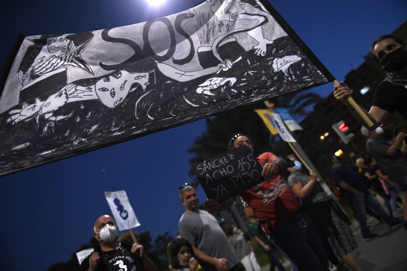 Fotos: Las imágenes de la manifestación en defensa del Mar Menor en Murcia