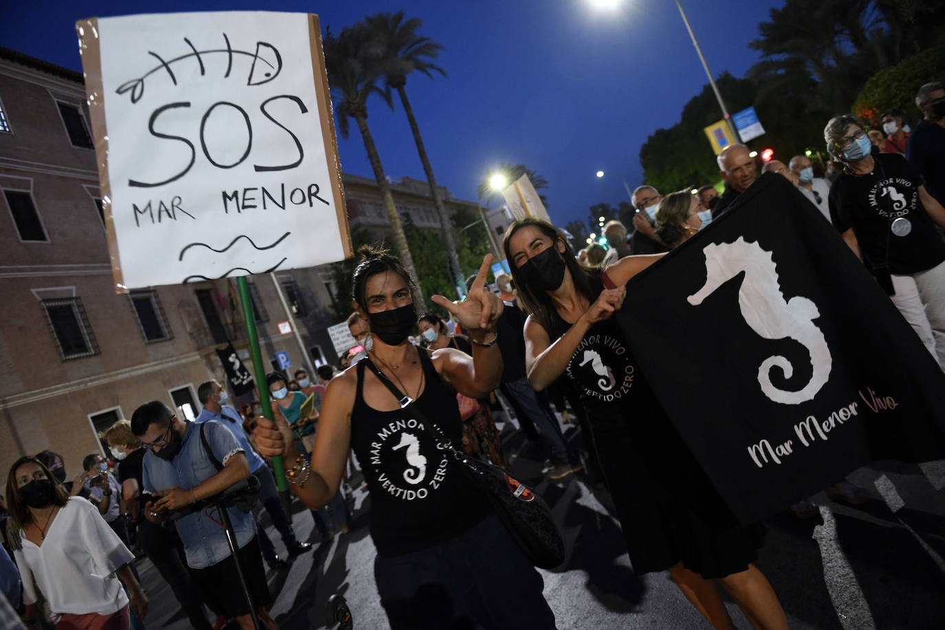 Fotos: Las imágenes de la manifestación en defensa del Mar Menor en Murcia