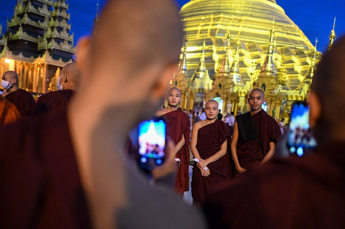 Fotos: Día de la luna llena de Thadingyut