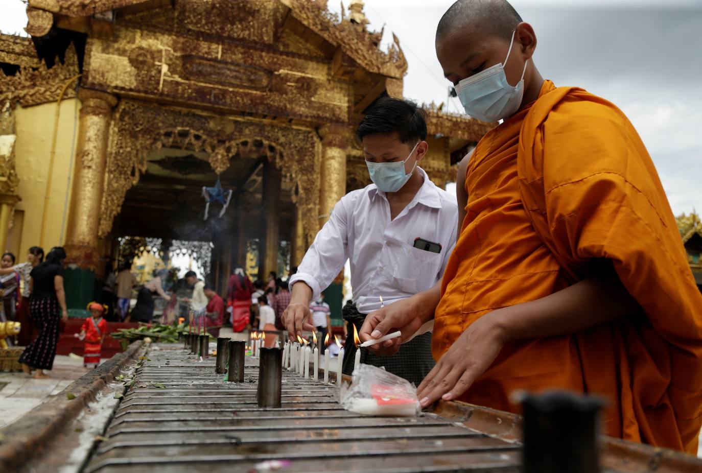 Fotos: Día de la luna llena de Thadingyut