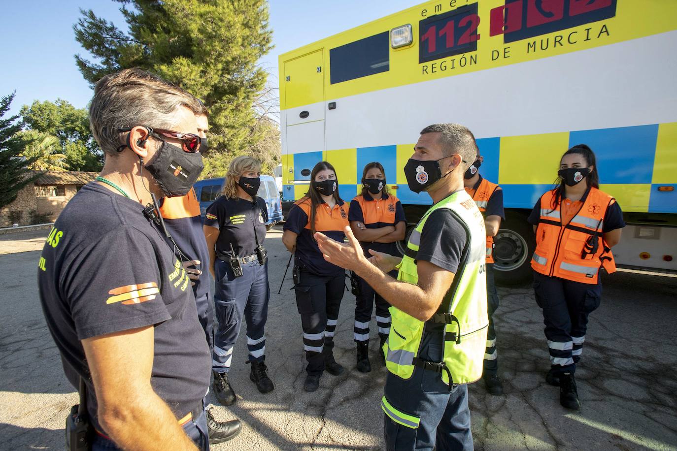 Fotos: Simulacro de un supuesto escape químico en La Ajorra