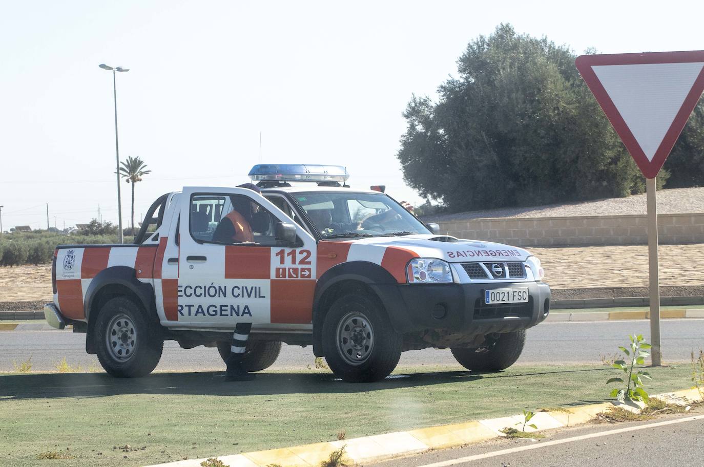 Fotos: Simulacro de un supuesto escape químico en La Ajorra