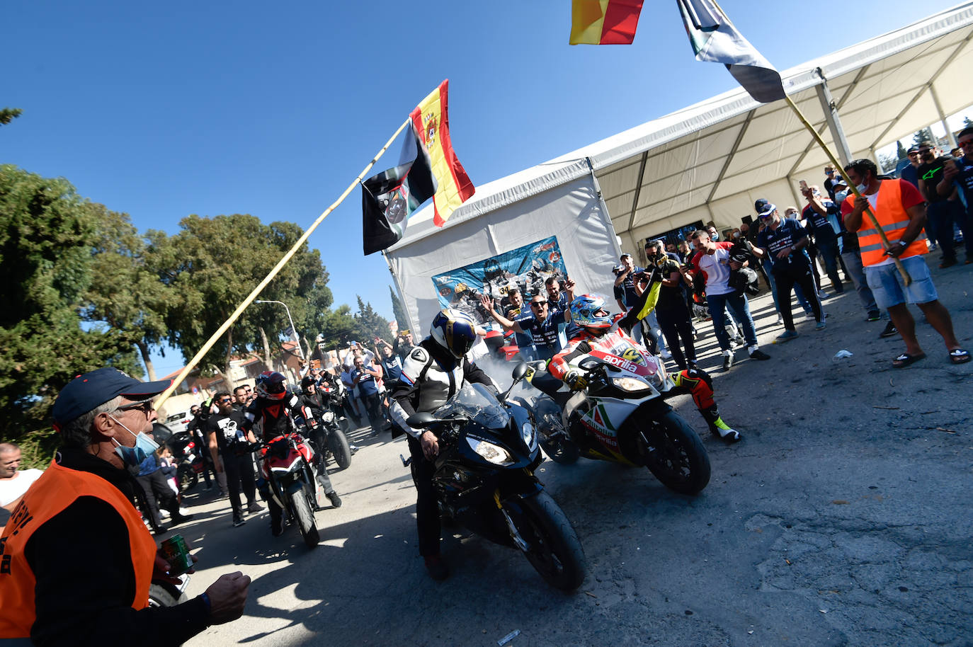 Fotos: Así se ha vivido en Mazarrón el podio de Acosta en el GP de Emilia Romaña