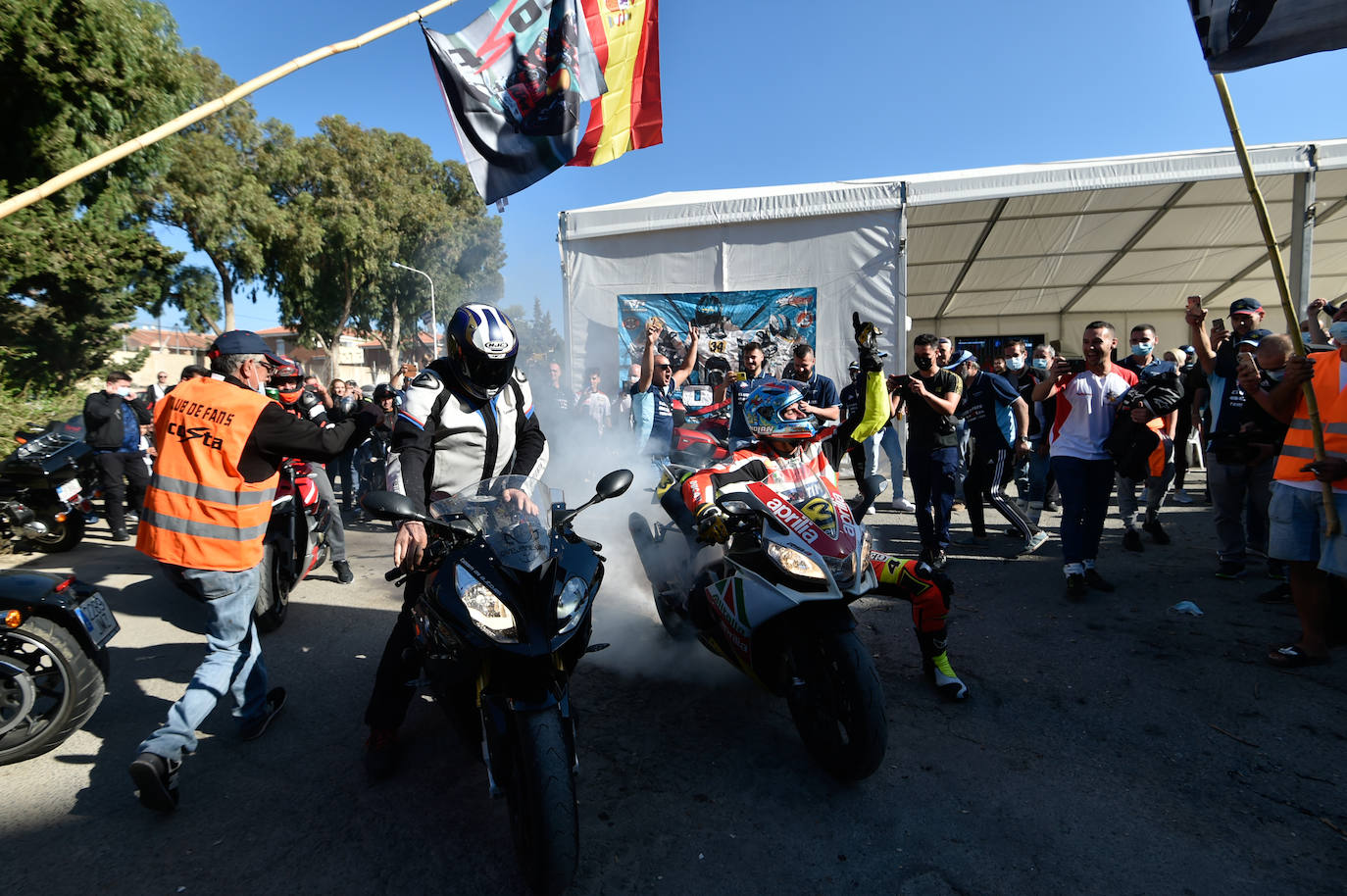 Fotos: Así se ha vivido en Mazarrón el podio de Acosta en el GP de Emilia Romaña