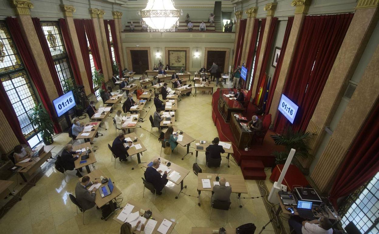 Pleno de Murcia en una imagen de archivo. 
