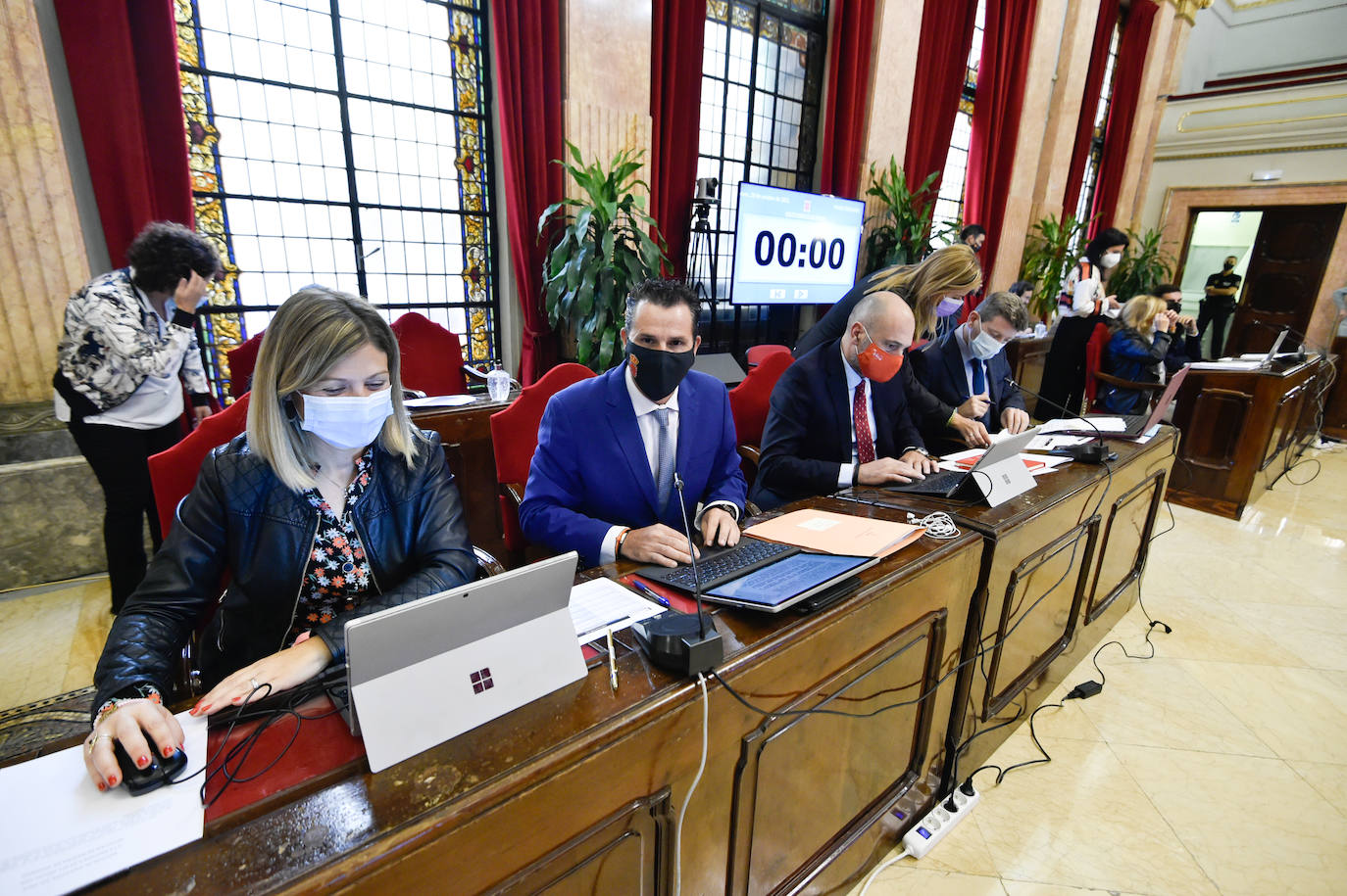 Fotos: El Pleno del Ayuntamiento de Murcia del 28 de octubre de 2021