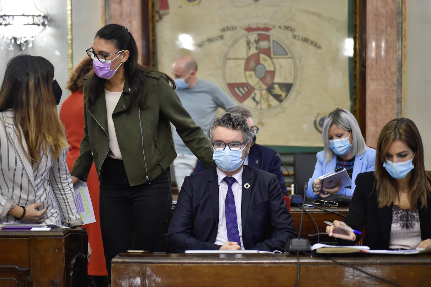 Fotos: El Pleno del Ayuntamiento de Murcia del 28 de octubre de 2021