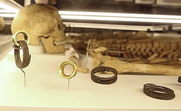 Detalle de algunas de las piezas expuestas.