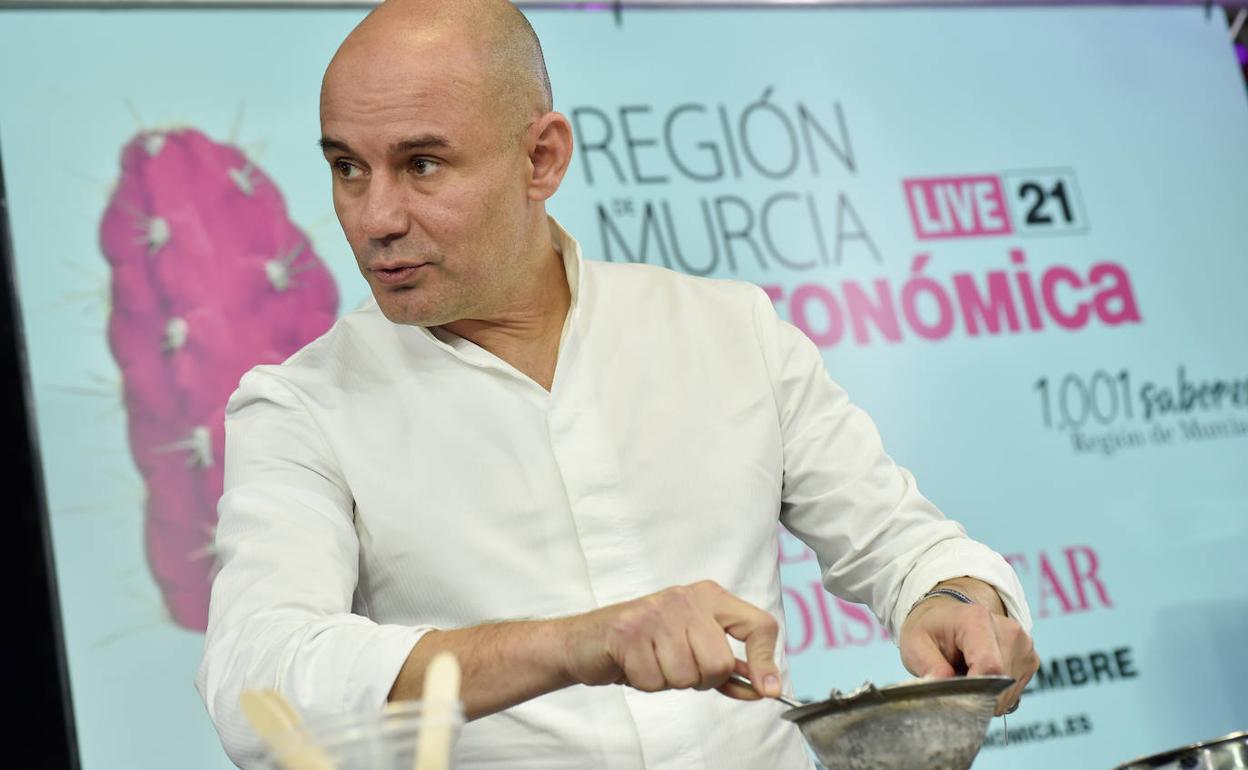 Nazario Cano, en su ponencia de Región de Murcia Gastronómica. 