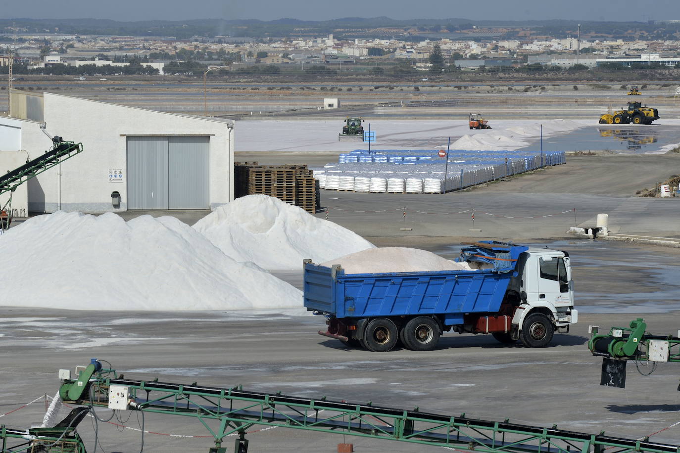 Fotos: Crecen las montañas blancas de sal del Mar Menor