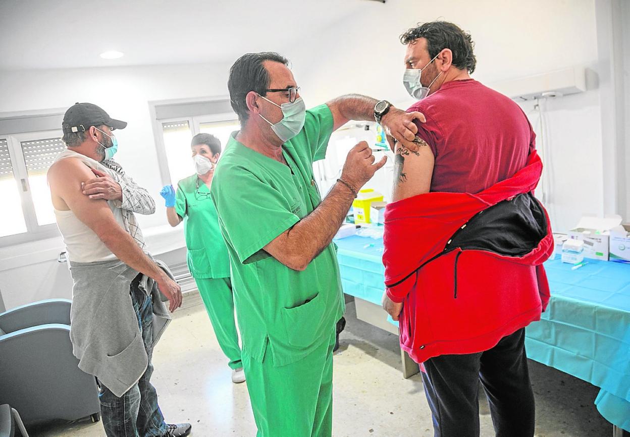 Primeras y segundas dosis de la vacuna de Covid en el Rosell de Cartagena