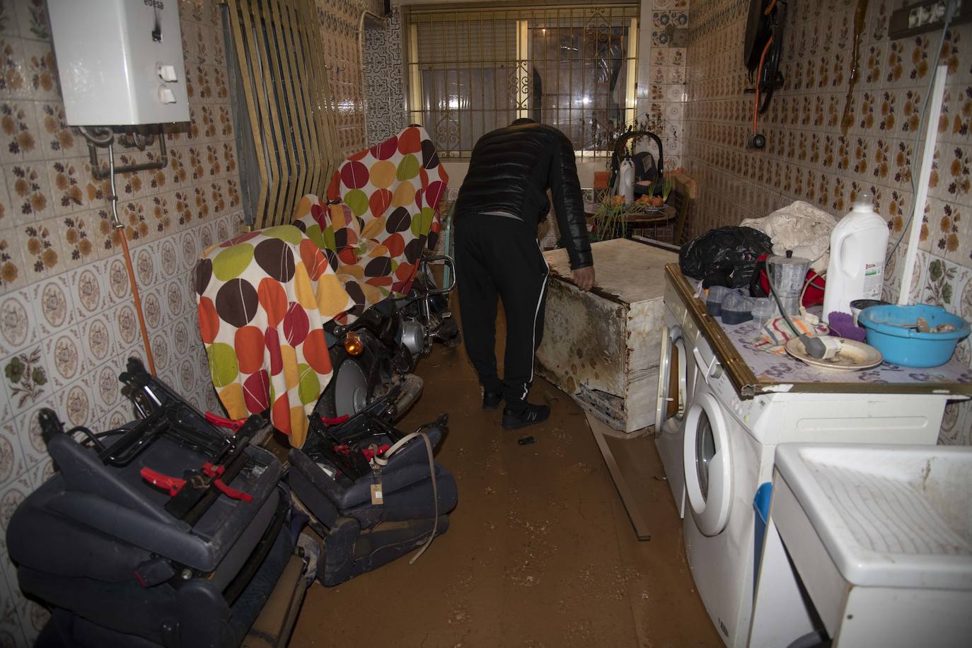 Fotos: El temporal desborda Cartagena y provoca decenas de achiques y rescates