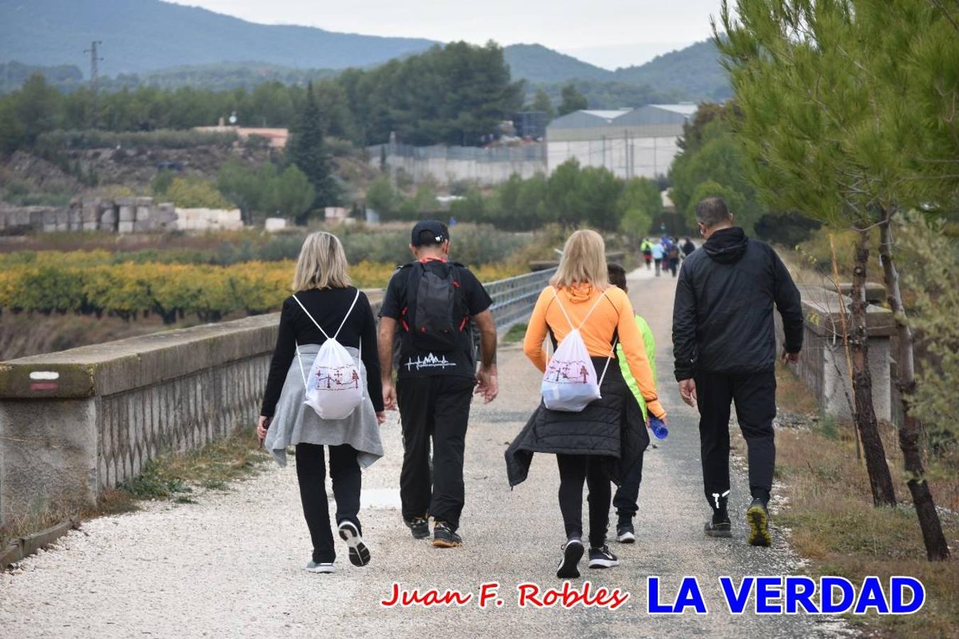 Unas 200 personas de Granja de Rocamora, Abanilla y Ulea finalizaron ayer el recorrido, a pide, de los 120 kilómetros que separan la localidad alicantina de Caravaca de la Cruz. Los cuatro municipios comparten la devoción a sendos Lignum Crucis que se veneran en cada una de las localidades. Ayer recorrieron la última etapa, desde Bullas hasta basílica de la Vera Cruz en una ceremonia oficiada por el rector, Emilio Sánchez, y en la que estuvieron presentes los representantes de las instituciones religiosas que organizaban la peregrinación y una representación de los ocho Ayuntamientos que atraviesa este camino.