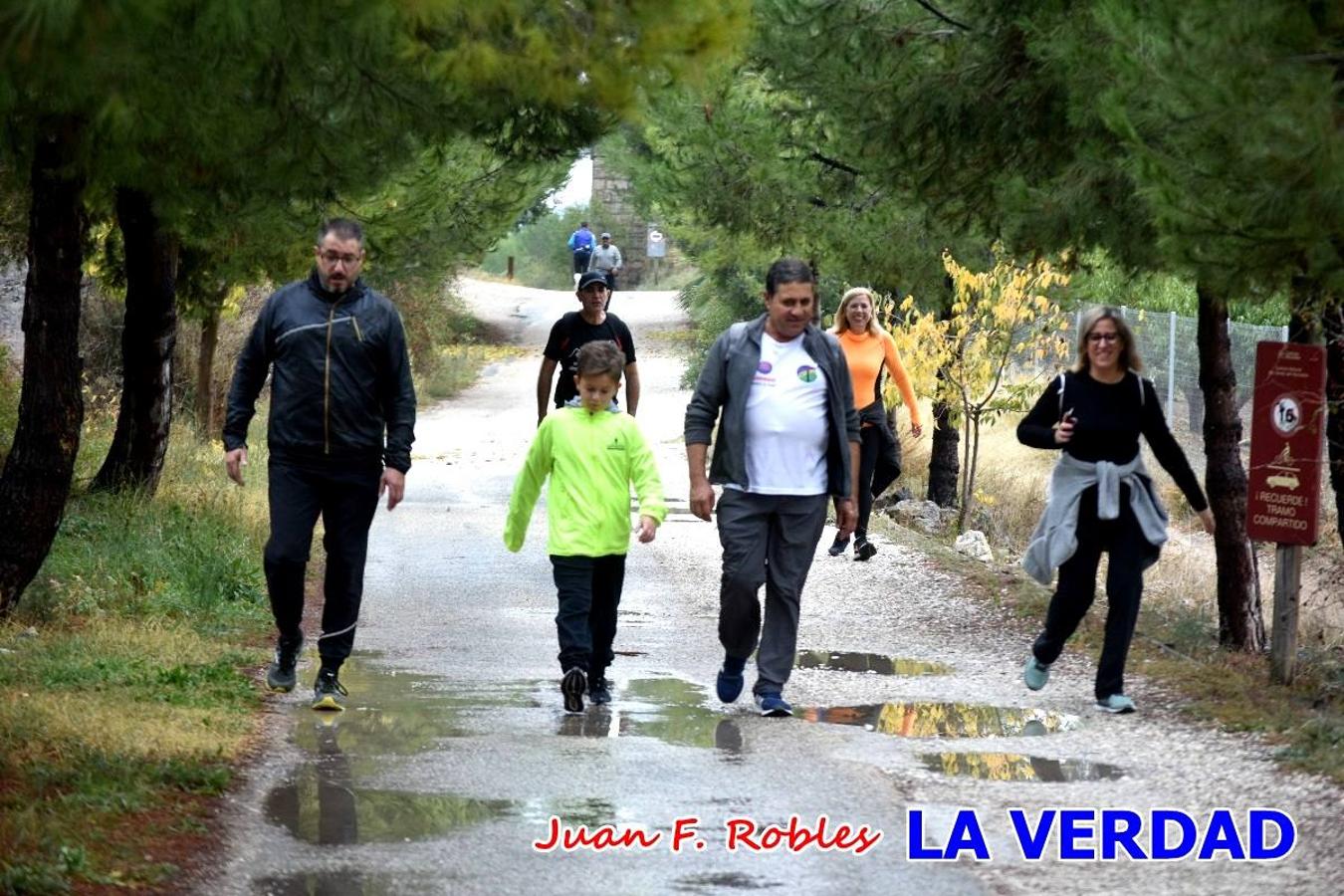 Unas 200 personas de Granja de Rocamora, Abanilla y Ulea finalizaron ayer el recorrido, a pide, de los 120 kilómetros que separan la localidad alicantina de Caravaca de la Cruz. Los cuatro municipios comparten la devoción a sendos Lignum Crucis que se veneran en cada una de las localidades. Ayer recorrieron la última etapa, desde Bullas hasta basílica de la Vera Cruz en una ceremonia oficiada por el rector, Emilio Sánchez, y en la que estuvieron presentes los representantes de las instituciones religiosas que organizaban la peregrinación y una representación de los ocho Ayuntamientos que atraviesa este camino.