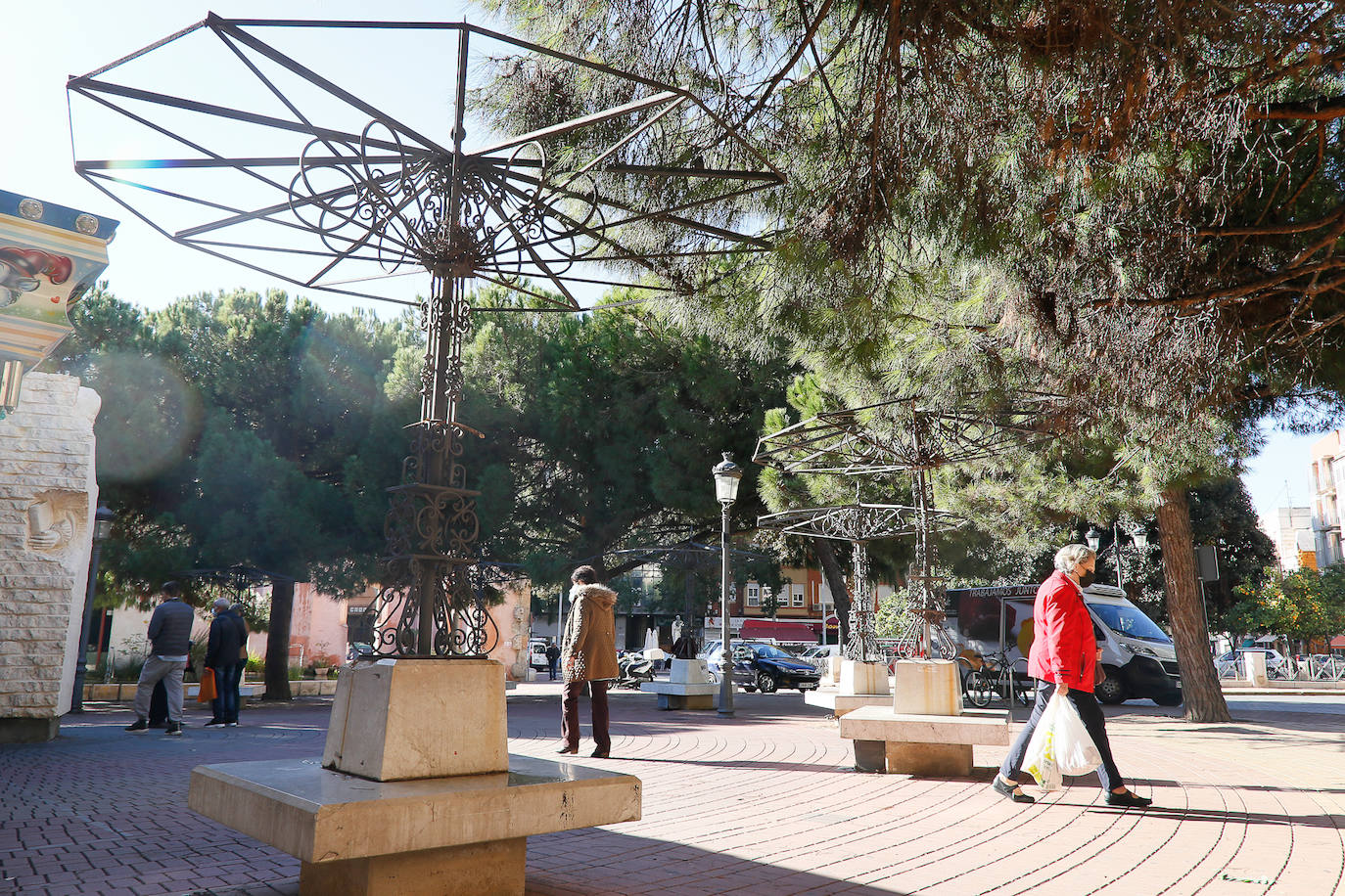 Fotos: Desperfectos de la Plaza Juan XXIII de Cartagena