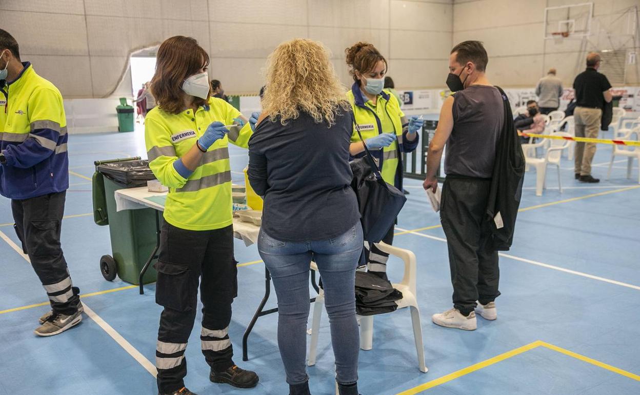 Vacunación en Cartagena en una imagen de archivo. 