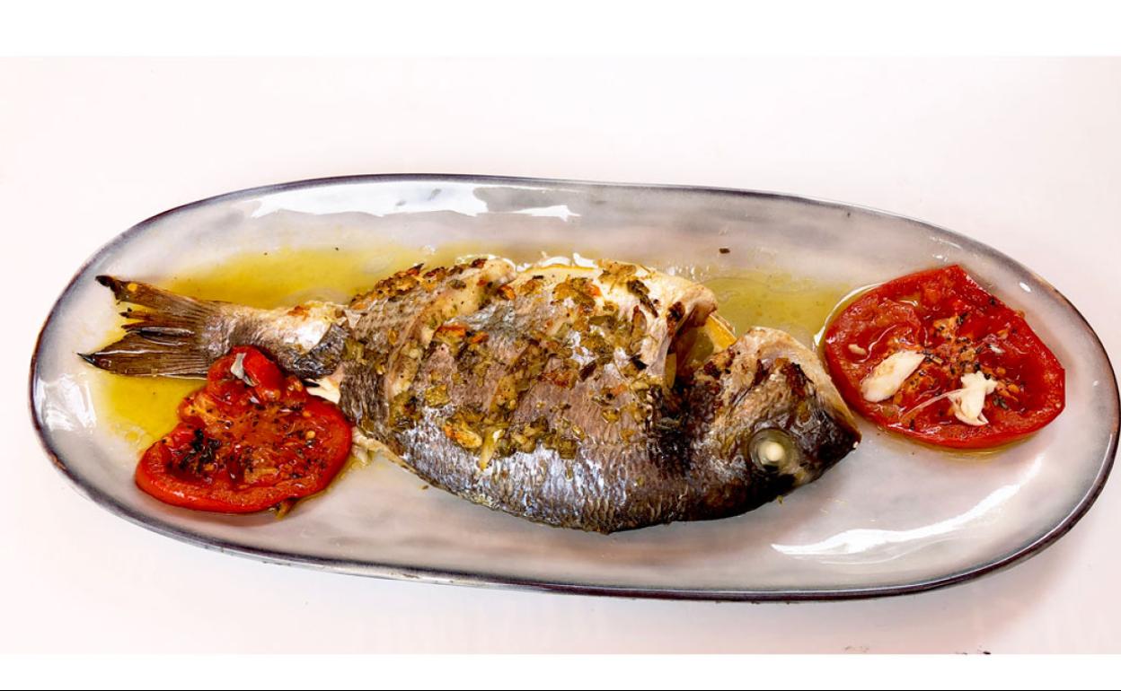 Dorada asada a la cerveza