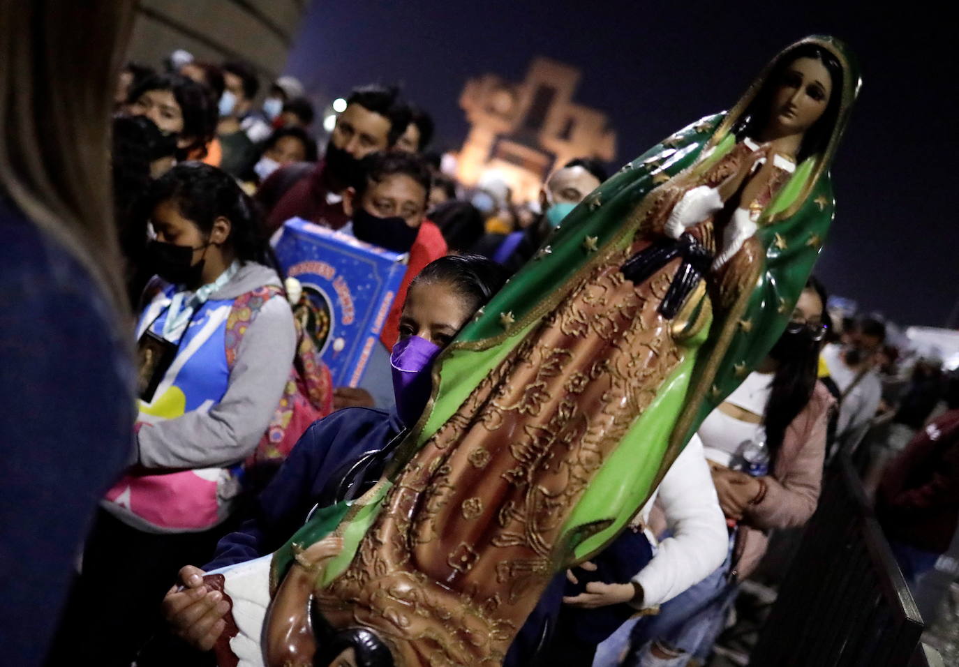 Fotos: Esperanza y medidas sanitarias para la Virgen de Guadalupe