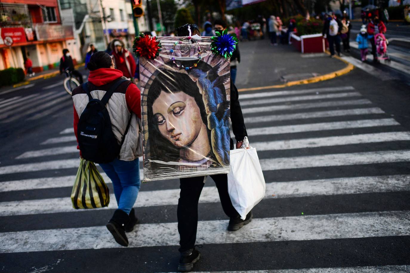Fotos: Esperanza y medidas sanitarias para la Virgen de Guadalupe