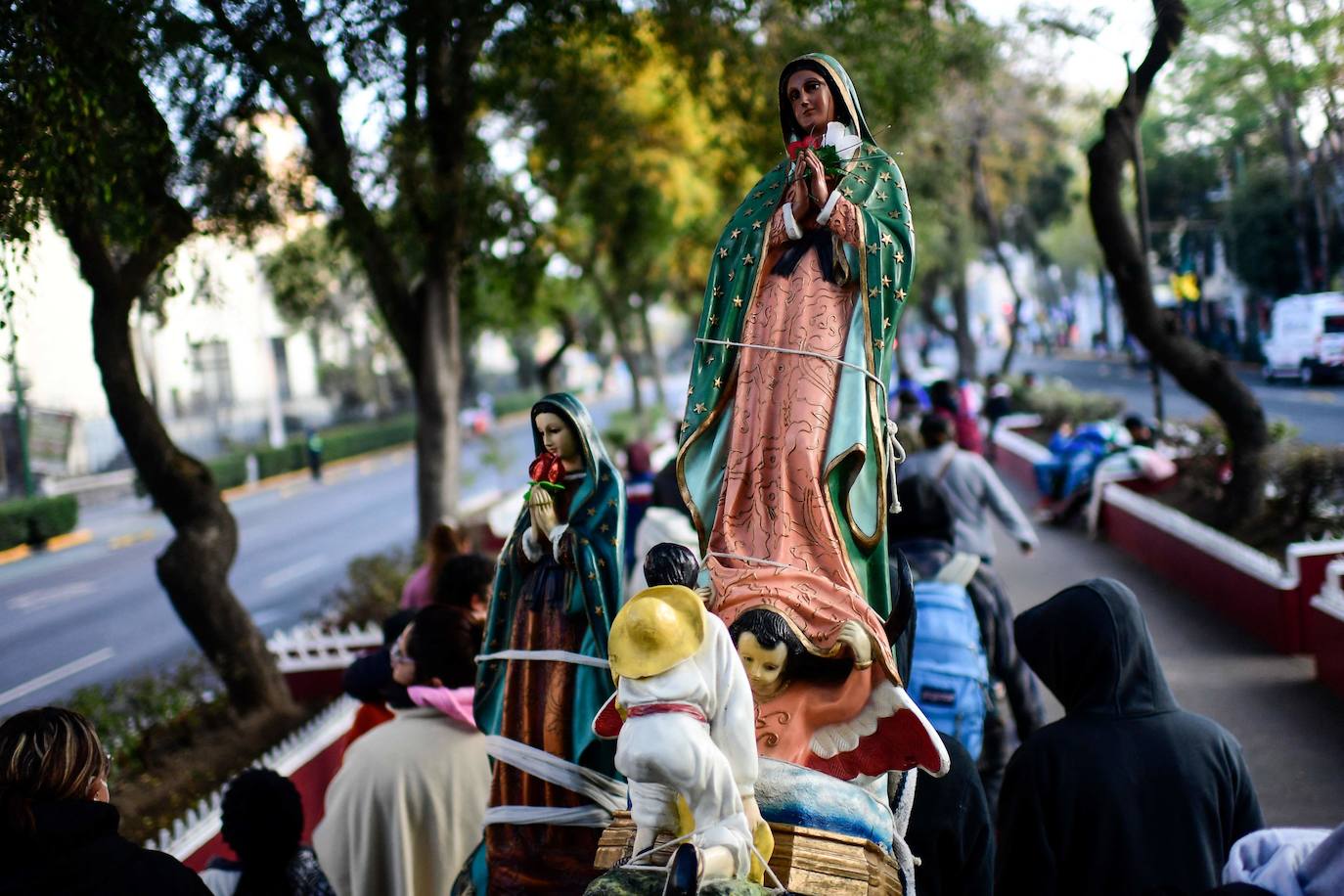 Fotos: Esperanza y medidas sanitarias para la Virgen de Guadalupe