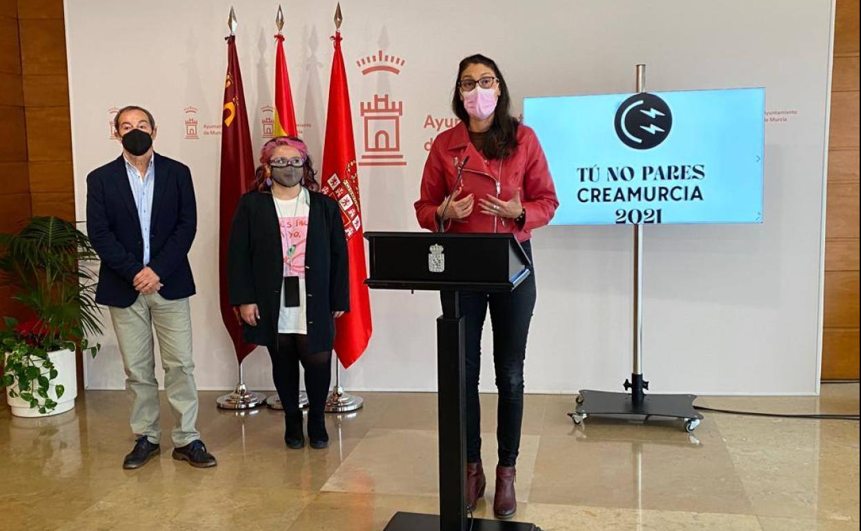 Presentación de la gala del CreaMurcia. 