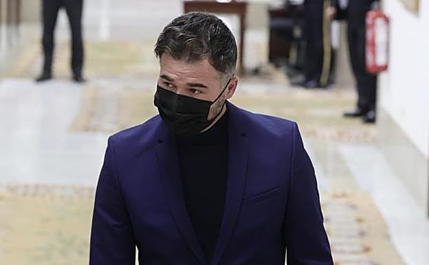 El portavoz de ERC en el Congreso, Gabriel Rufián.