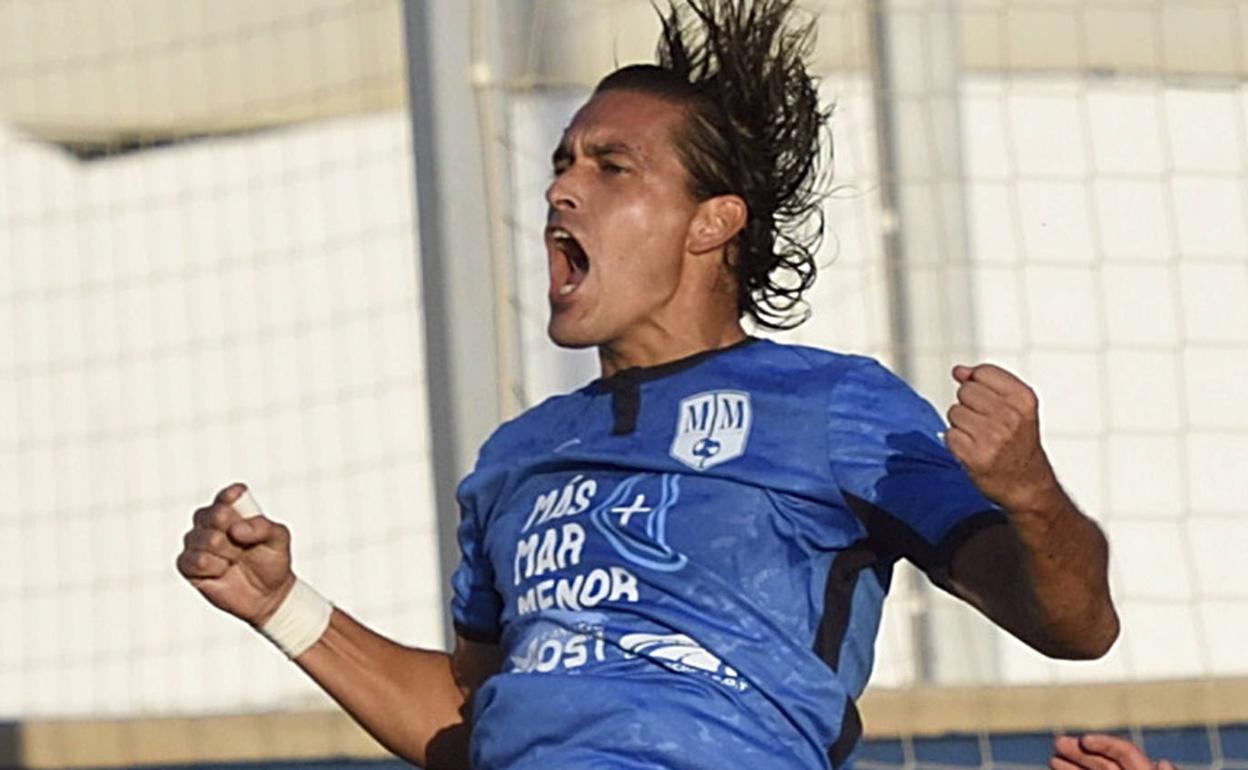 El jugador del Mar Menor, Edu Ubis, en una imagen de archivo. 