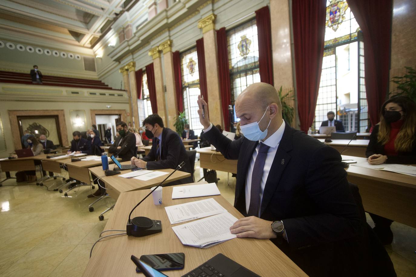 Fotos: Pleno municipal del Ayuntamiento de Murcia