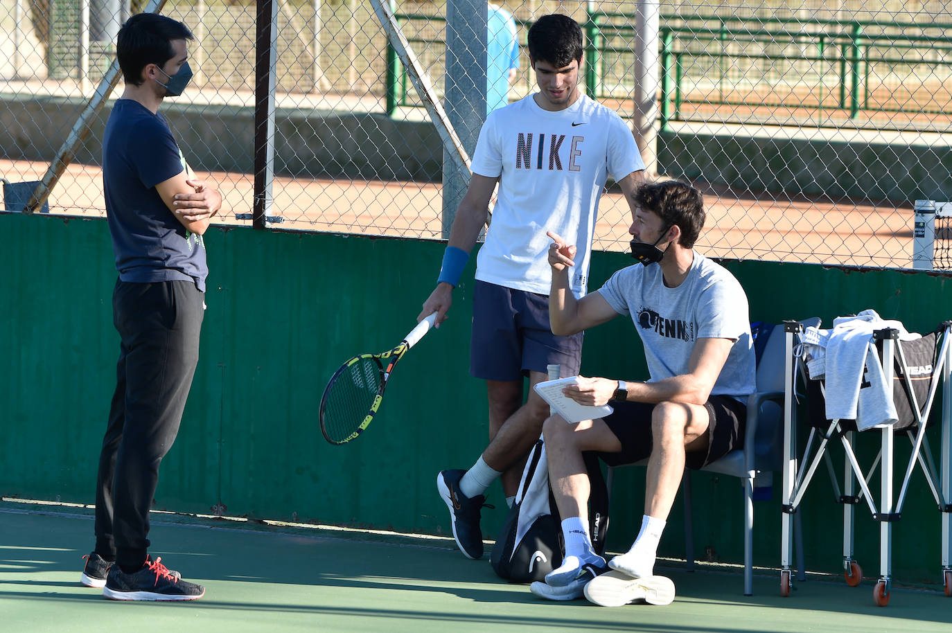 Fotos: Entrenamiento de Carlos Alcaraz en Murcia