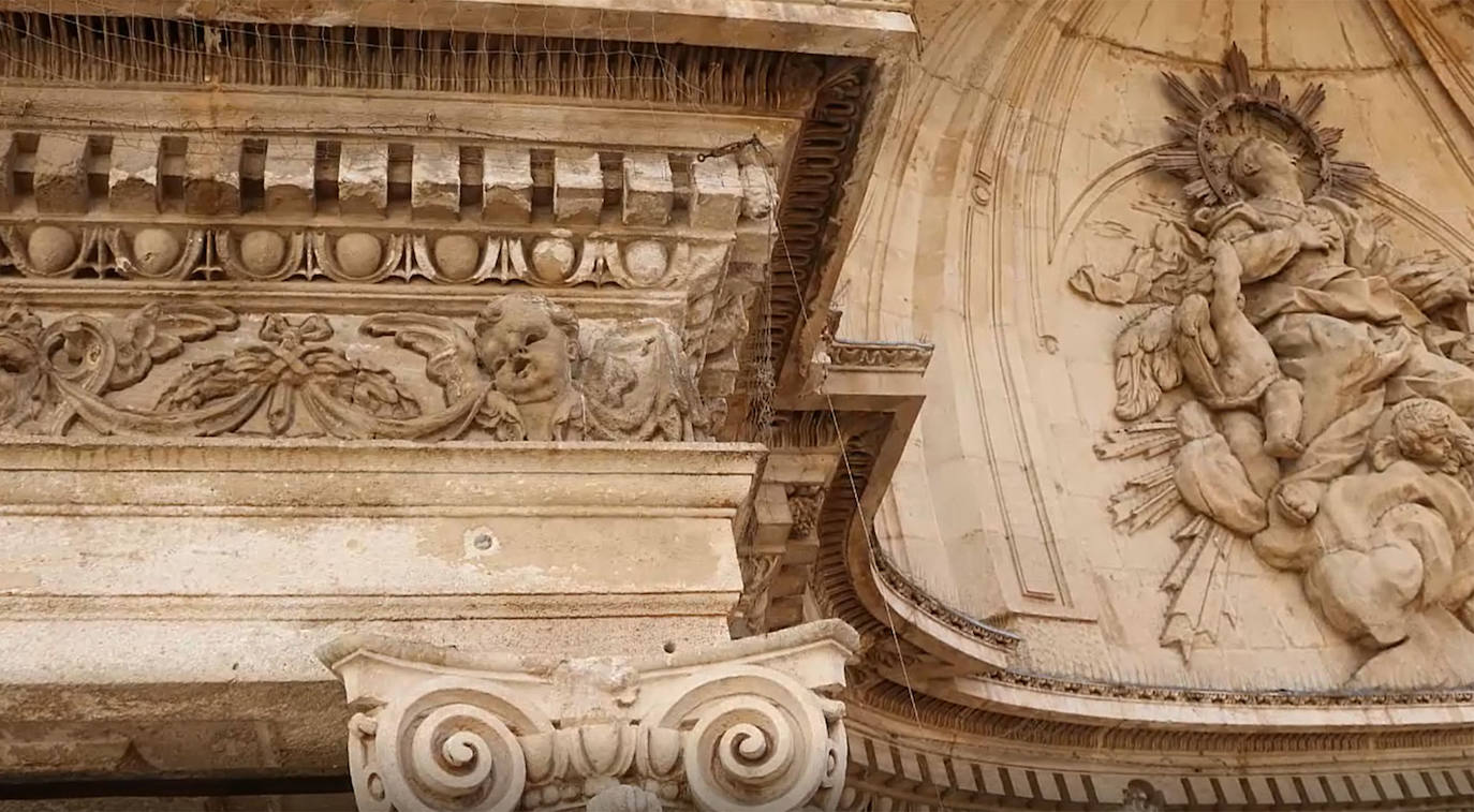 Fotos: La restauración de la fachada de la Catedral de Murcia durará más de diez meses