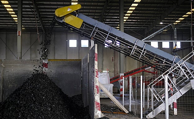 Planta de reciclaje de neumáticos de Signus en Chiloeches (Guadalajara).