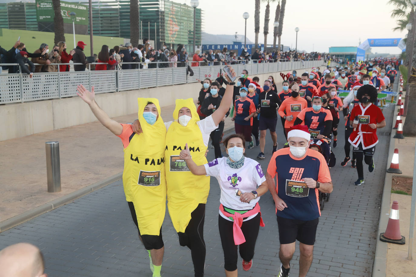 Fotos: El ambiente en la San Silvestre de Cartagena 2021, en imágenes