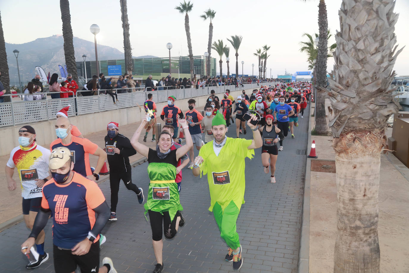 Fotos: El ambiente en la San Silvestre de Cartagena 2021, en imágenes