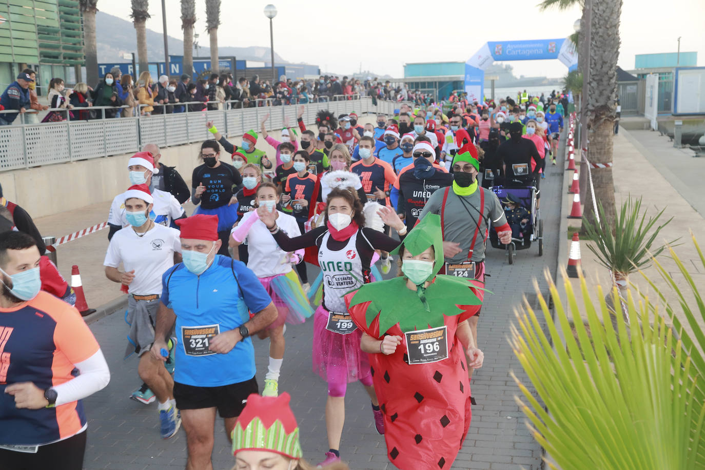 Fotos: El ambiente en la San Silvestre de Cartagena 2021, en imágenes