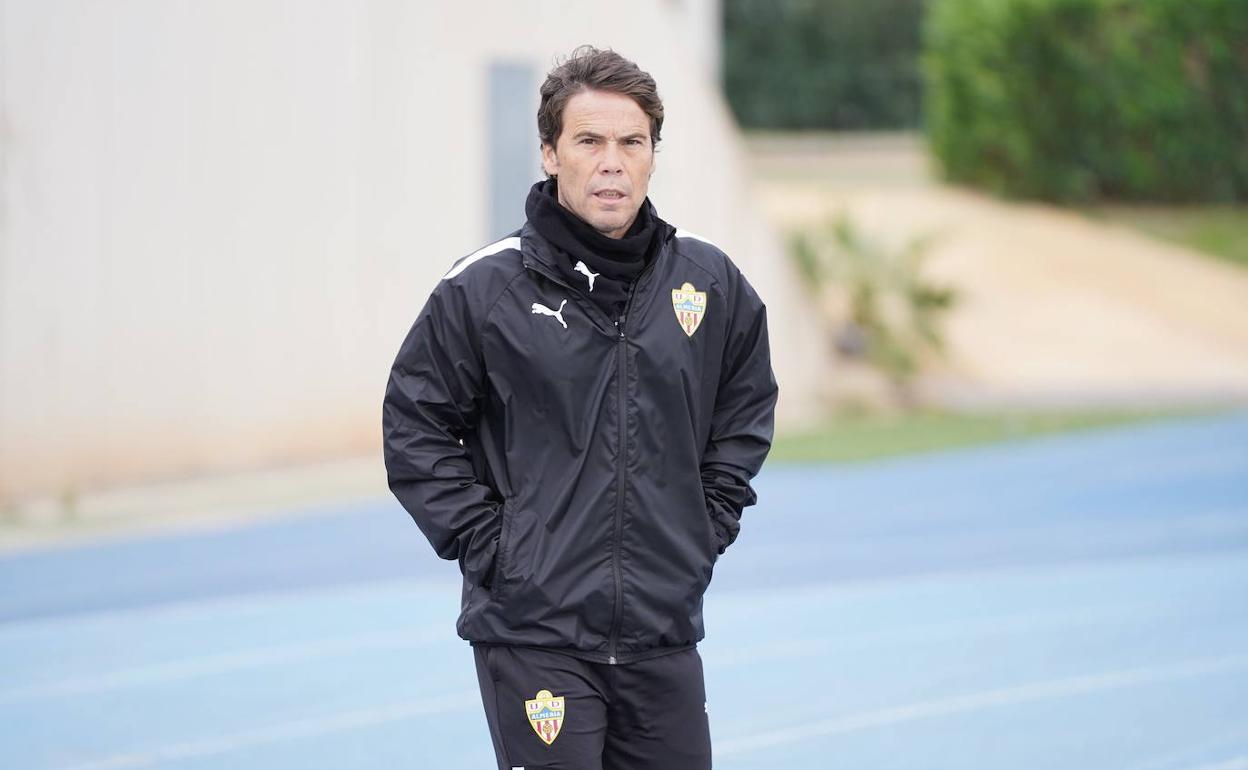 Rubi, esta semana, en un entrenamiento.