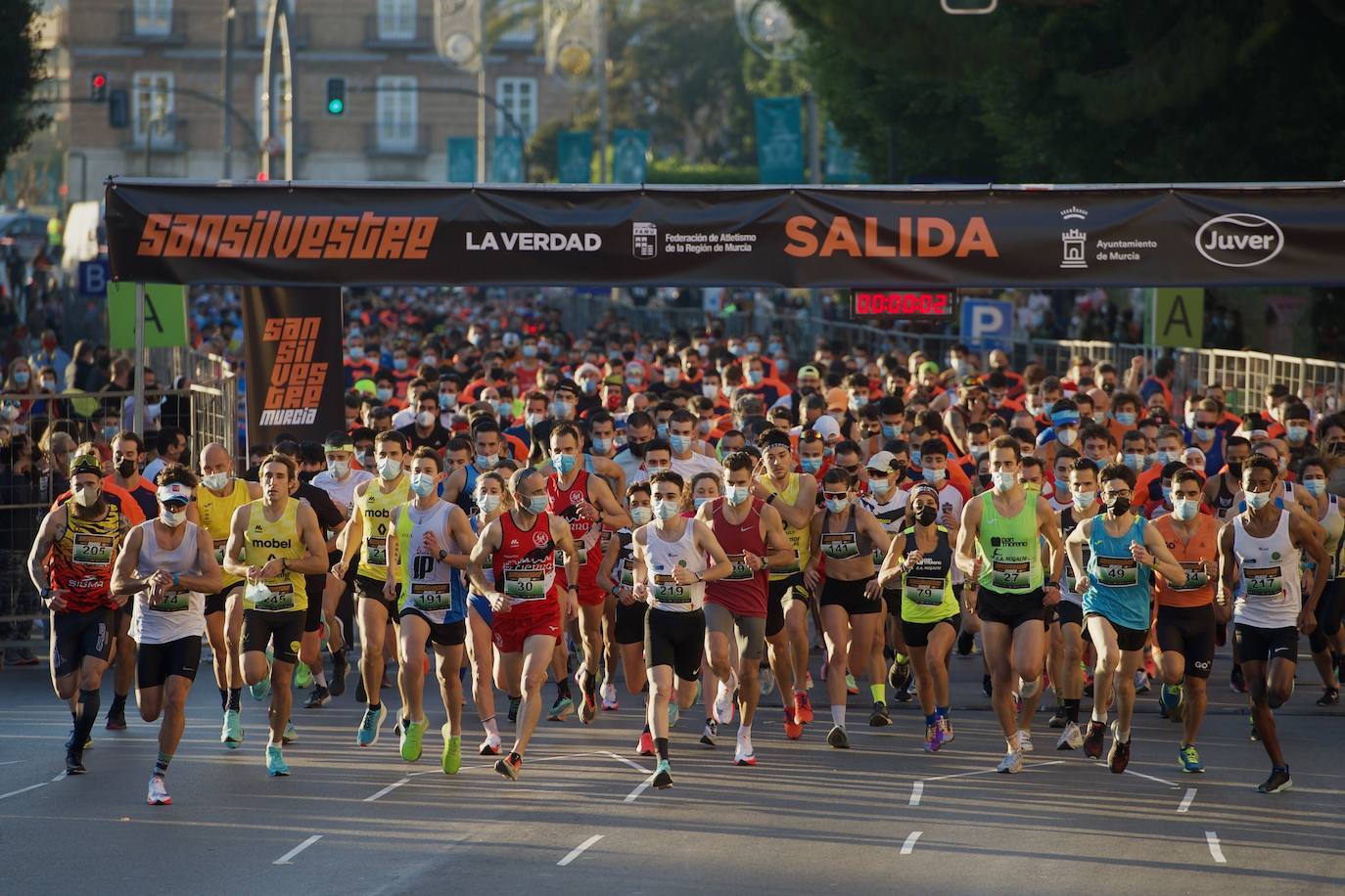 Fotos: Salida de la San Silvestre de Murcia 2021