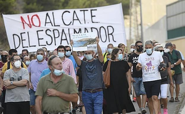 Protesta en contra del CATE.