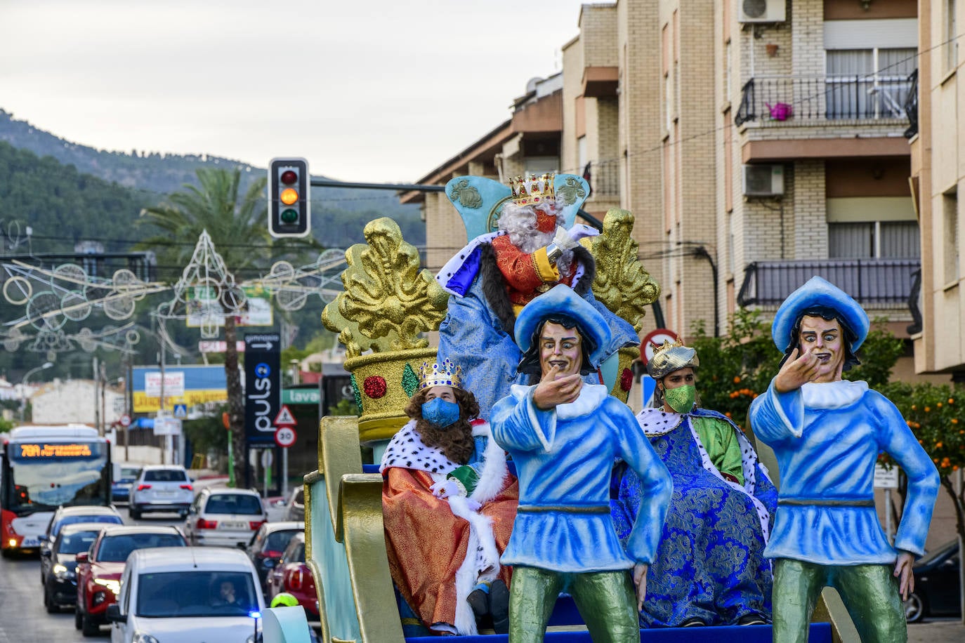 Fotos: Los Reyes Magos en carroza por las pedanías de Murcia, en imágenes