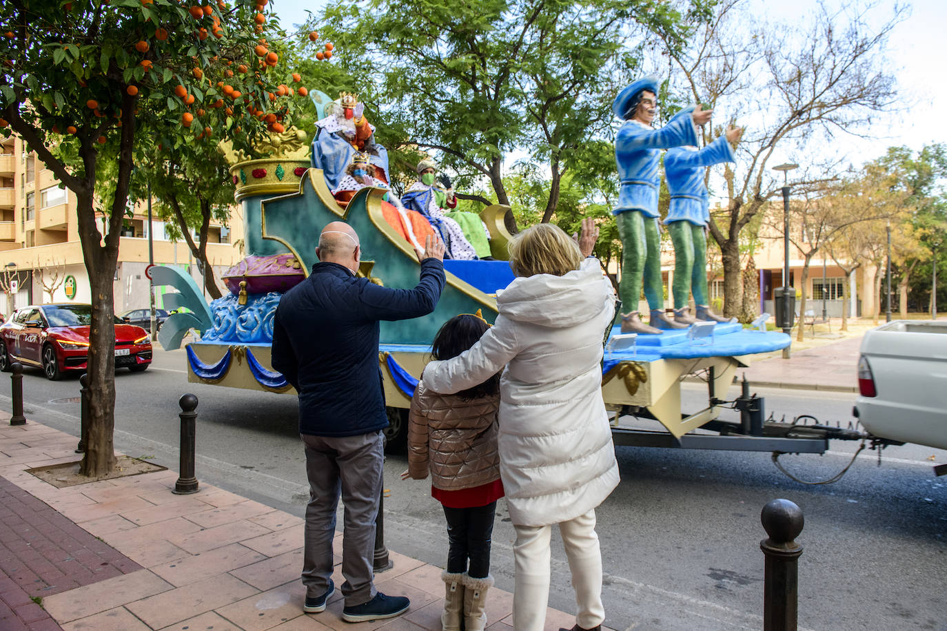 Fotos: Los Reyes Magos en carroza por las pedanías de Murcia, en imágenes