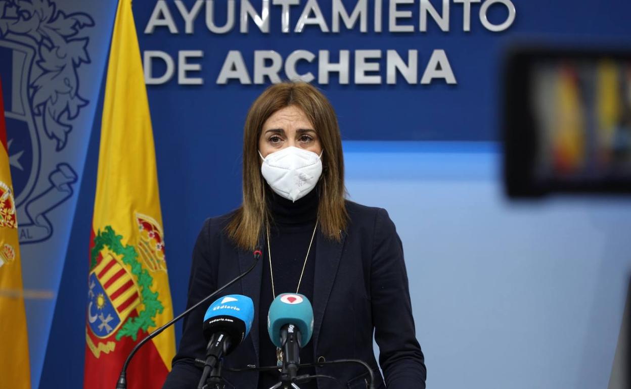 Patricia Fernández, en rueda de prensa.
