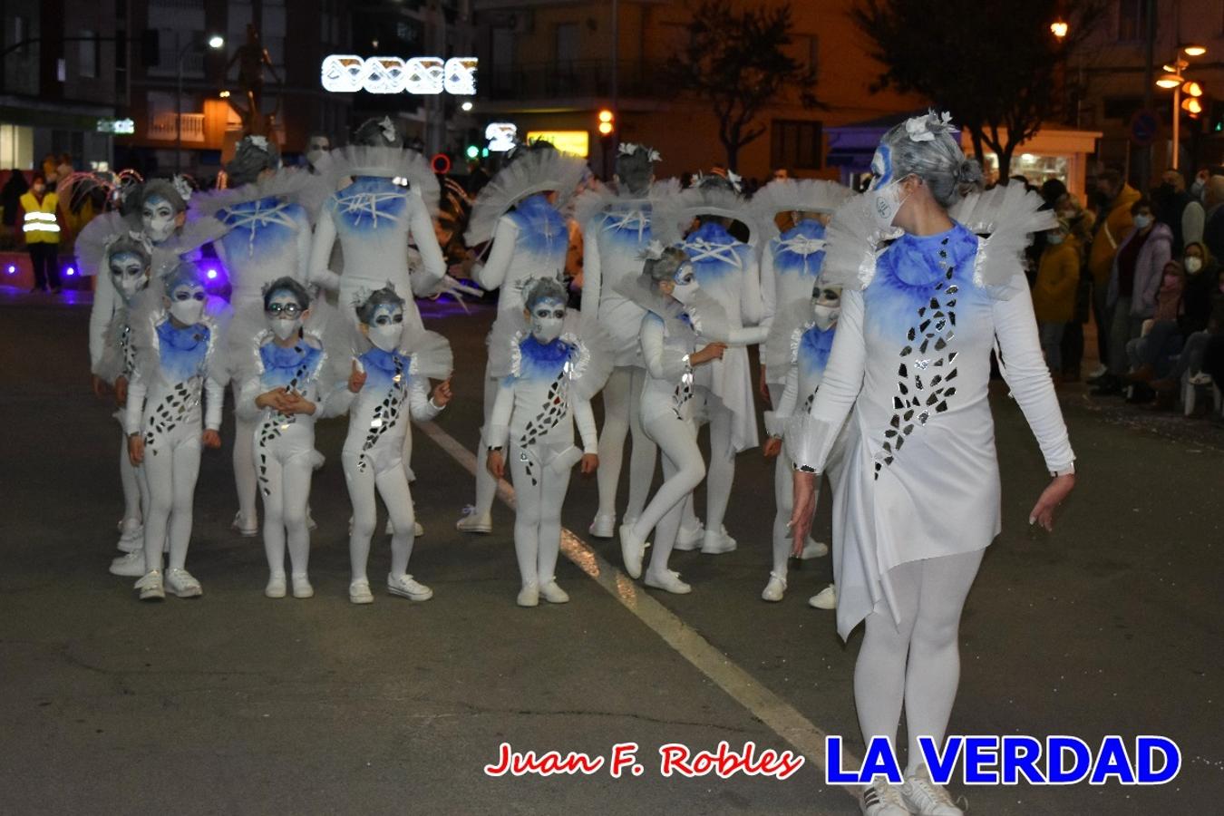 El Cortejo Real que precedía a las carrozas del Melchor, Gaspar y Baltasar, estaba compuesto por distintas carrozas, espectáculos musicales y personajes de fantasía. La Policía Local y el Cuerpo de Bomberos abrieron el recorrido, seguidos de Dafne Dance Academy, Goofy & Donald, Club Gymca VeraCruz, La Sirenita, Academia de Baile EDIG, Pinocho, Escuela de Baile de la Concejalía de Deportes, Las Mariposas, Escuela de Baile Ana, La Bella y la Bestia, la Guardia de Darth Vader y la Banda de Música La Compañía.