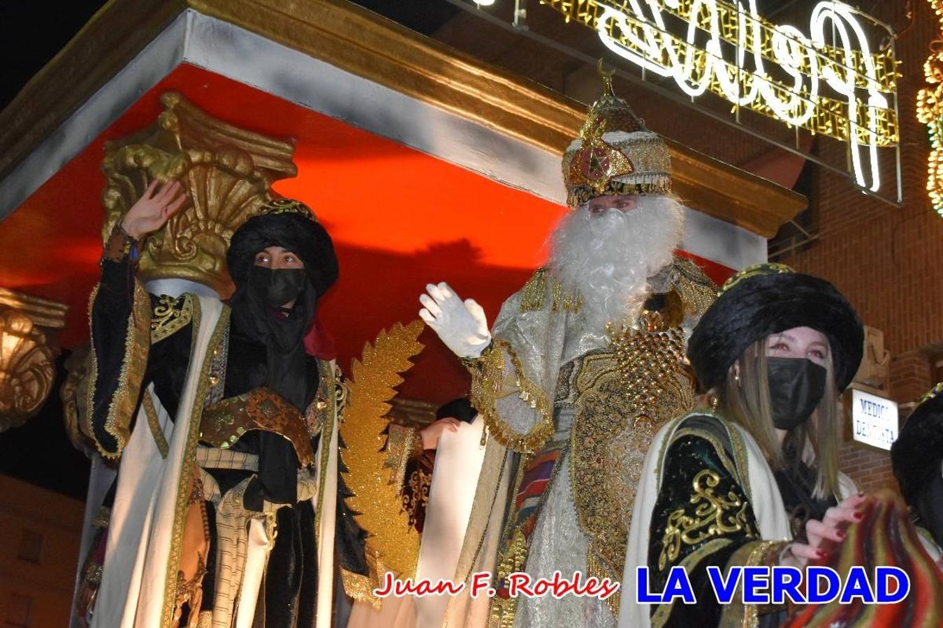 El Cortejo Real que precedía a las carrozas del Melchor, Gaspar y Baltasar, estaba compuesto por distintas carrozas, espectáculos musicales y personajes de fantasía. La Policía Local y el Cuerpo de Bomberos abrieron el recorrido, seguidos de Dafne Dance Academy, Goofy & Donald, Club Gymca VeraCruz, La Sirenita, Academia de Baile EDIG, Pinocho, Escuela de Baile de la Concejalía de Deportes, Las Mariposas, Escuela de Baile Ana, La Bella y la Bestia, la Guardia de Darth Vader y la Banda de Música La Compañía.