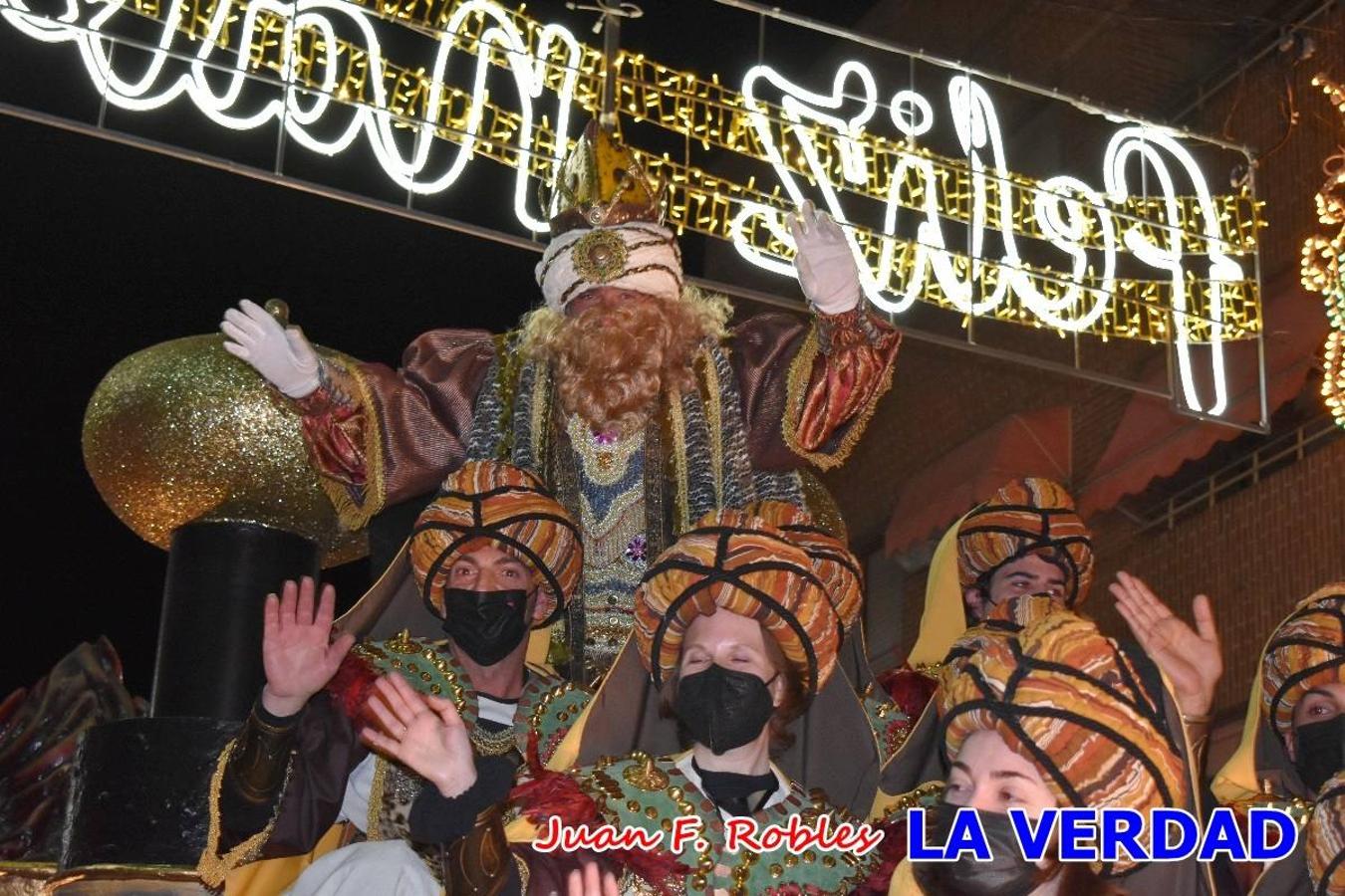 El Cortejo Real que precedía a las carrozas del Melchor, Gaspar y Baltasar, estaba compuesto por distintas carrozas, espectáculos musicales y personajes de fantasía. La Policía Local y el Cuerpo de Bomberos abrieron el recorrido, seguidos de Dafne Dance Academy, Goofy & Donald, Club Gymca VeraCruz, La Sirenita, Academia de Baile EDIG, Pinocho, Escuela de Baile de la Concejalía de Deportes, Las Mariposas, Escuela de Baile Ana, La Bella y la Bestia, la Guardia de Darth Vader y la Banda de Música La Compañía.