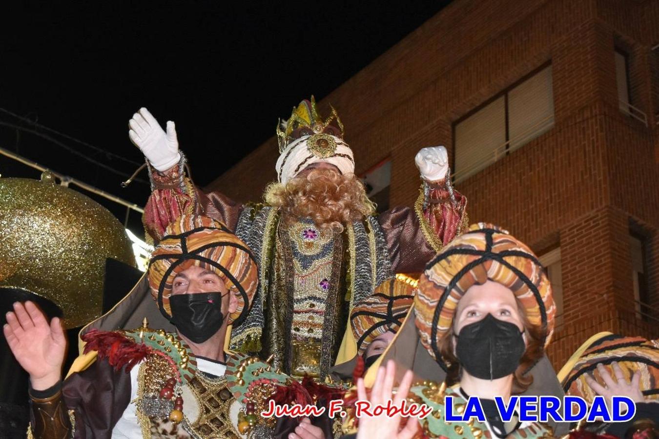 El Cortejo Real que precedía a las carrozas del Melchor, Gaspar y Baltasar, estaba compuesto por distintas carrozas, espectáculos musicales y personajes de fantasía. La Policía Local y el Cuerpo de Bomberos abrieron el recorrido, seguidos de Dafne Dance Academy, Goofy & Donald, Club Gymca VeraCruz, La Sirenita, Academia de Baile EDIG, Pinocho, Escuela de Baile de la Concejalía de Deportes, Las Mariposas, Escuela de Baile Ana, La Bella y la Bestia, la Guardia de Darth Vader y la Banda de Música La Compañía.
