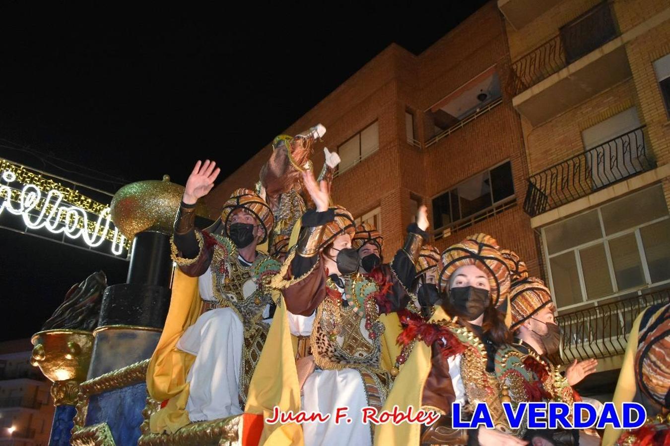 El Cortejo Real que precedía a las carrozas del Melchor, Gaspar y Baltasar, estaba compuesto por distintas carrozas, espectáculos musicales y personajes de fantasía. La Policía Local y el Cuerpo de Bomberos abrieron el recorrido, seguidos de Dafne Dance Academy, Goofy & Donald, Club Gymca VeraCruz, La Sirenita, Academia de Baile EDIG, Pinocho, Escuela de Baile de la Concejalía de Deportes, Las Mariposas, Escuela de Baile Ana, La Bella y la Bestia, la Guardia de Darth Vader y la Banda de Música La Compañía.