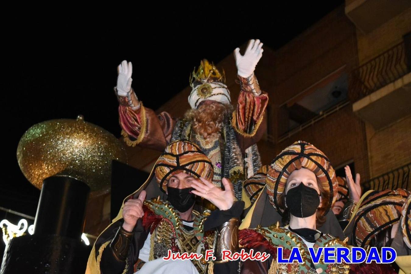 El Cortejo Real que precedía a las carrozas del Melchor, Gaspar y Baltasar, estaba compuesto por distintas carrozas, espectáculos musicales y personajes de fantasía. La Policía Local y el Cuerpo de Bomberos abrieron el recorrido, seguidos de Dafne Dance Academy, Goofy & Donald, Club Gymca VeraCruz, La Sirenita, Academia de Baile EDIG, Pinocho, Escuela de Baile de la Concejalía de Deportes, Las Mariposas, Escuela de Baile Ana, La Bella y la Bestia, la Guardia de Darth Vader y la Banda de Música La Compañía.