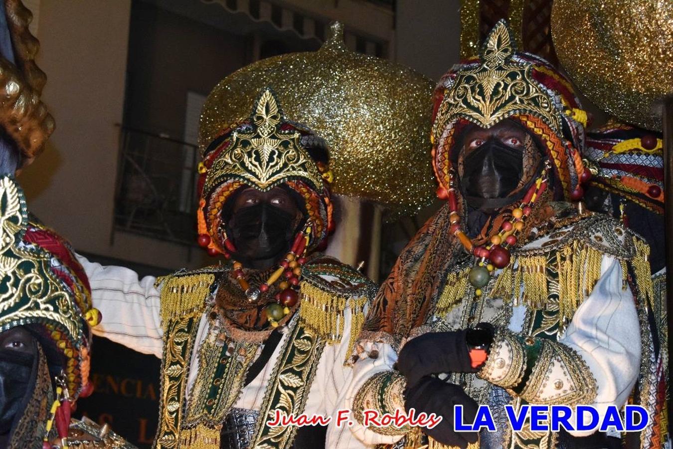 El Cortejo Real que precedía a las carrozas del Melchor, Gaspar y Baltasar, estaba compuesto por distintas carrozas, espectáculos musicales y personajes de fantasía. La Policía Local y el Cuerpo de Bomberos abrieron el recorrido, seguidos de Dafne Dance Academy, Goofy & Donald, Club Gymca VeraCruz, La Sirenita, Academia de Baile EDIG, Pinocho, Escuela de Baile de la Concejalía de Deportes, Las Mariposas, Escuela de Baile Ana, La Bella y la Bestia, la Guardia de Darth Vader y la Banda de Música La Compañía.