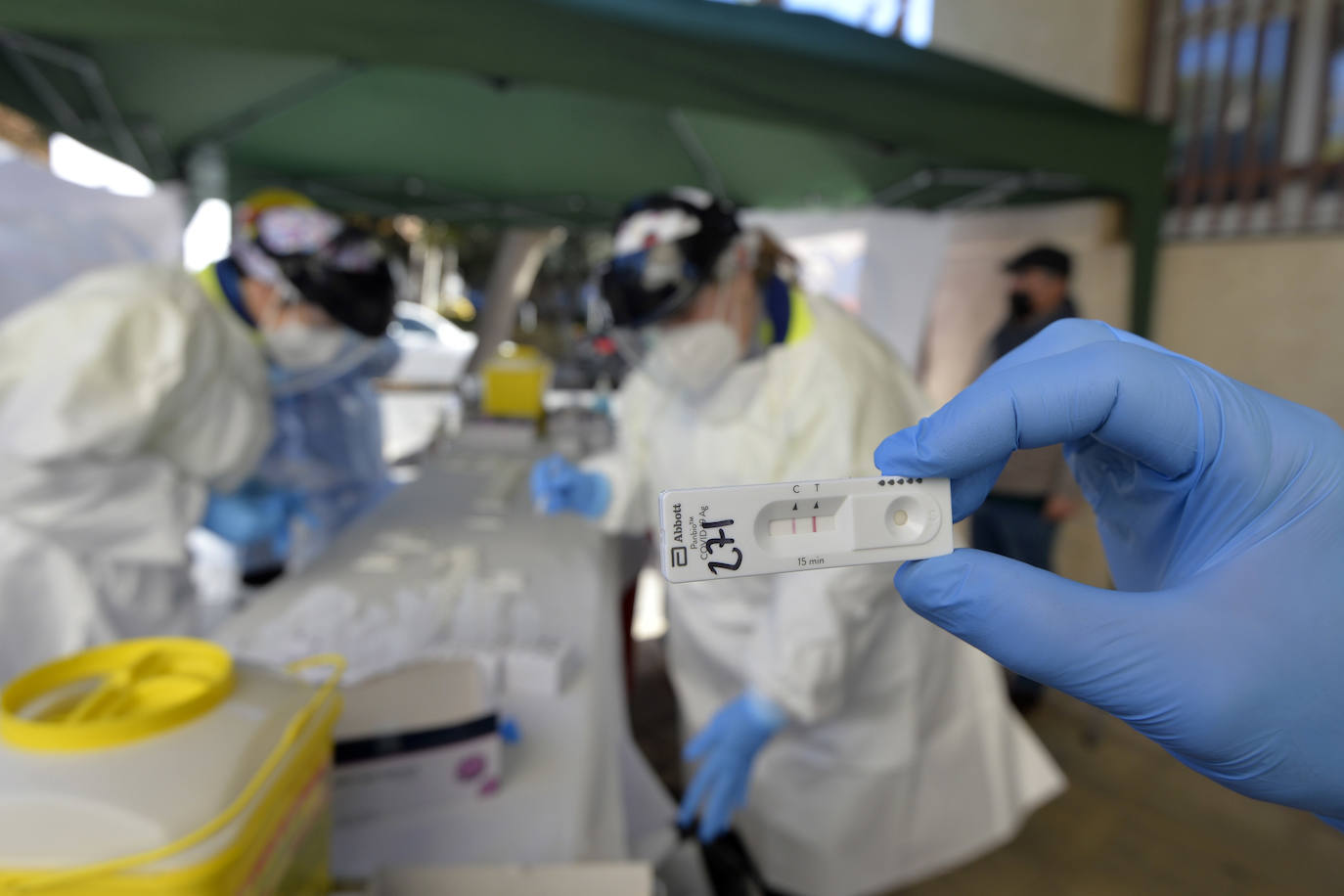 Fotos: Cribado en el servicio de Urgencia de Atención Primaria de San Andrés (Murcia)