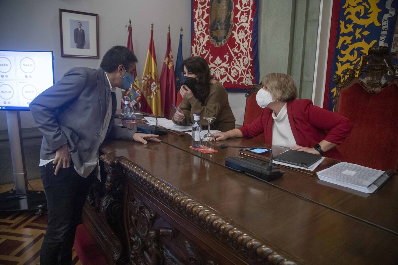 Fotos: El Pleno de Cartagena pide a la Comunidad que haga ya la vía de evacuación de Alumbres en caso de emergencia industrial