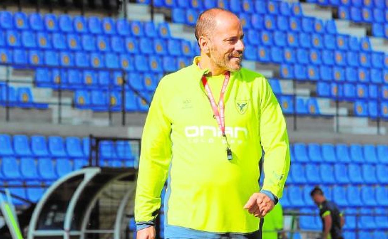 Salva Ballesta, en un entrenamiento del UCAM. 